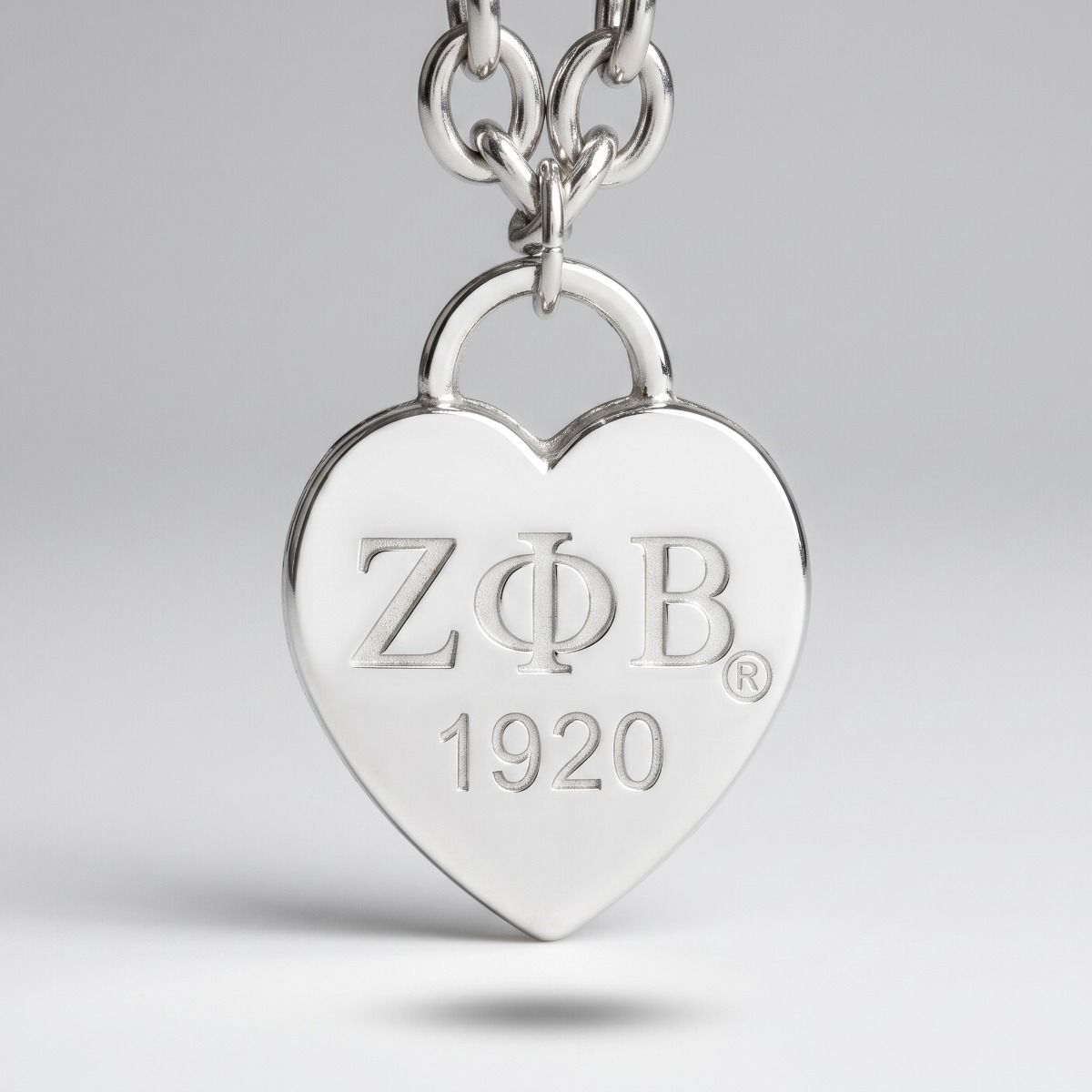 ZPB Silver 1920 Legacy Heart Lock Chain Necklace