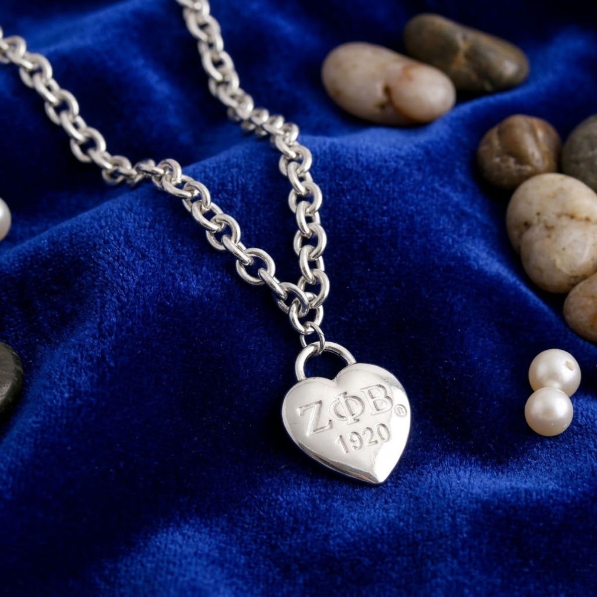 ZPB Silver 1920 Legacy Heart Lock Chain Necklace