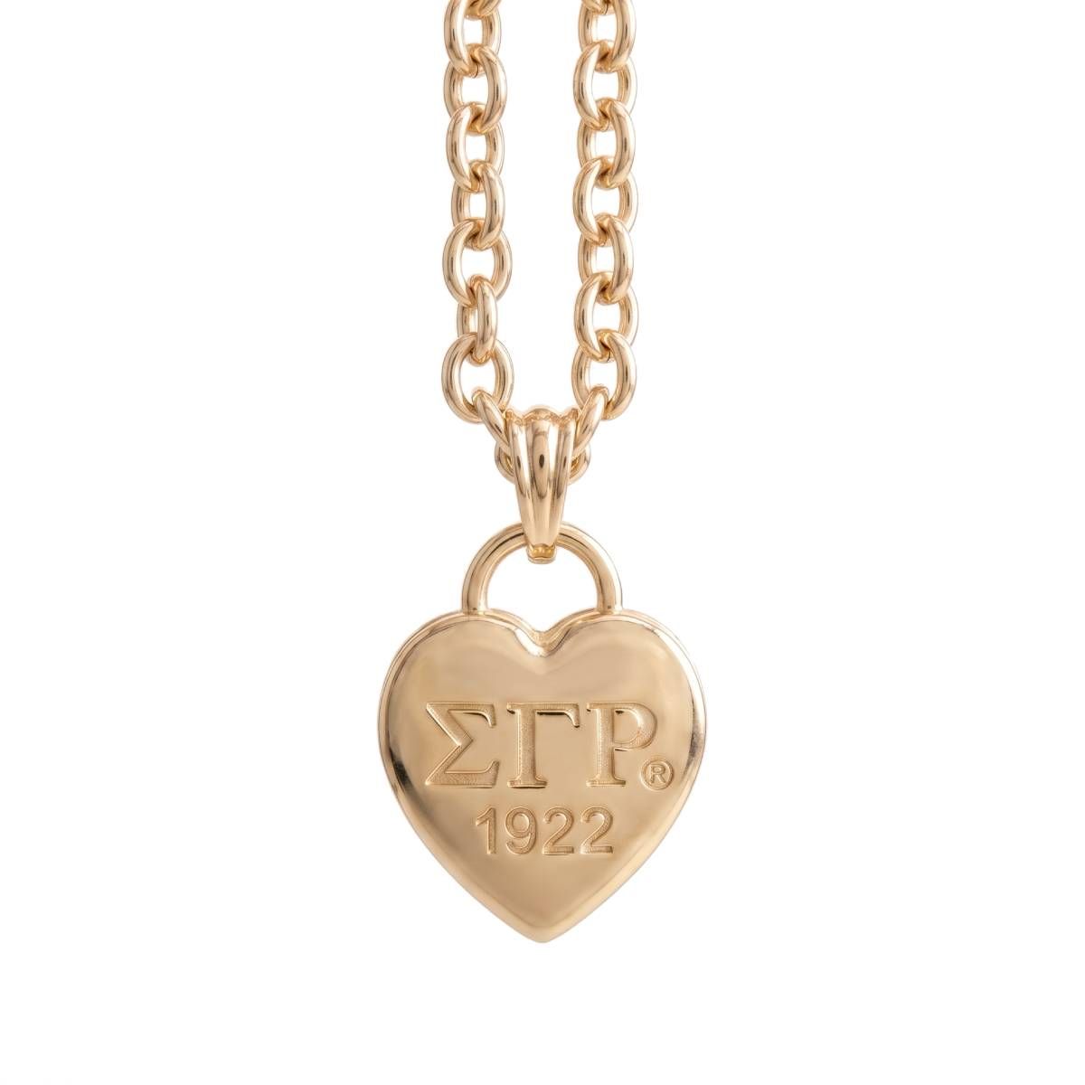 SGRHO Gold 1922 Legacy Heart Lock Chain Necklace