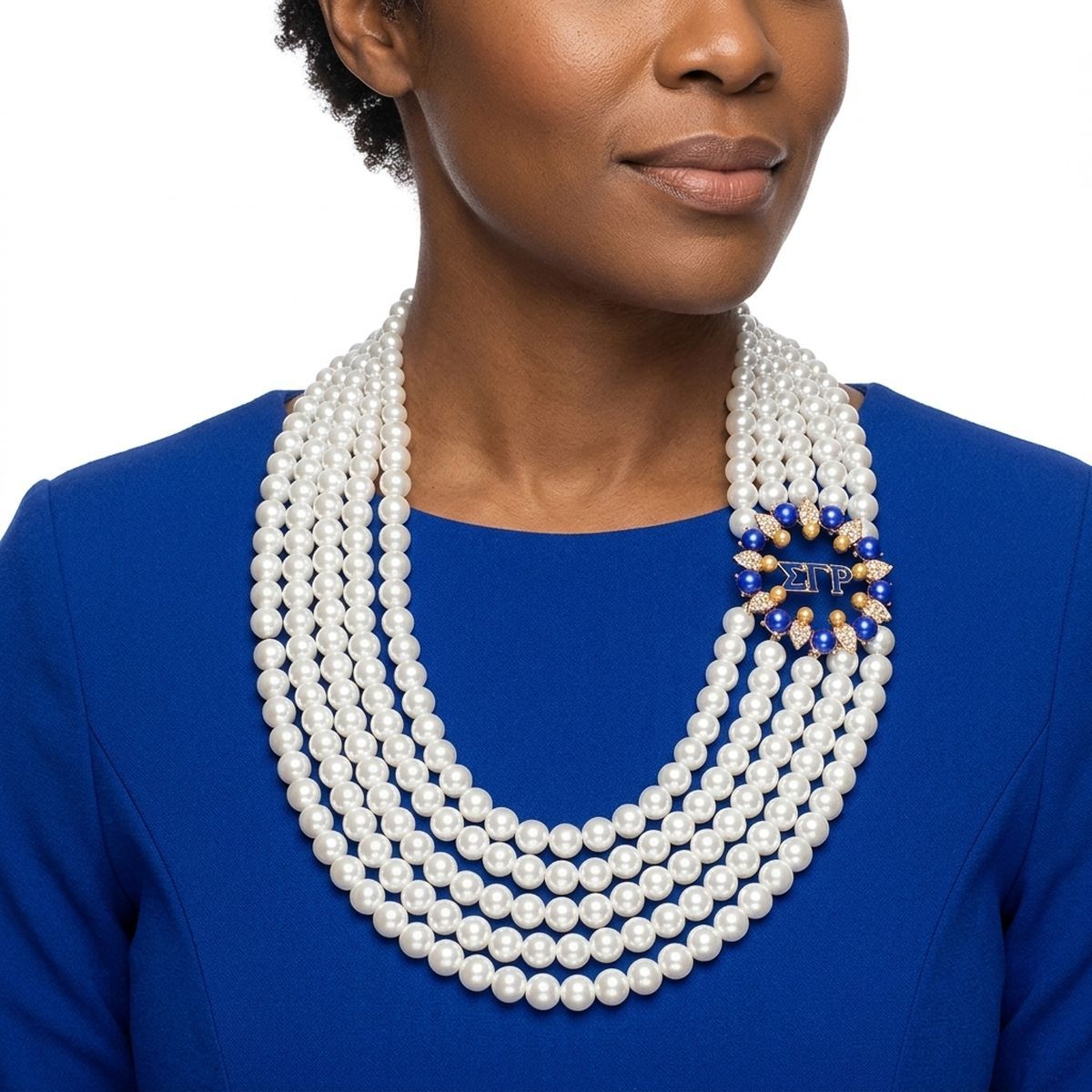 Necklace White Pearl Sigma Set for Women