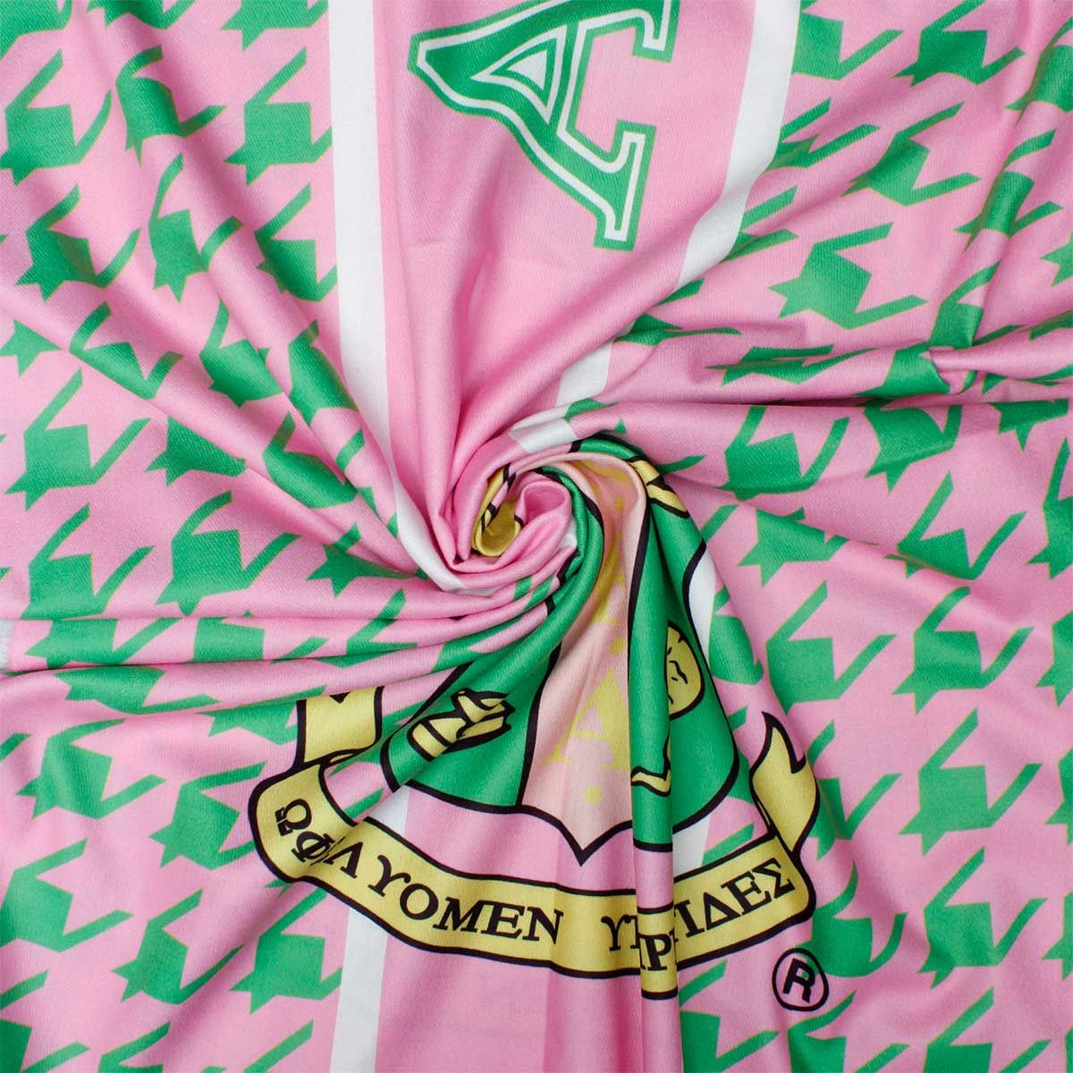 AKA Pink Green Houndstooth Fashion Shawl Scarf - Premium AKA Sorority Paraphernalia from Pinktown - Just $16! Shop now at chiquestyles