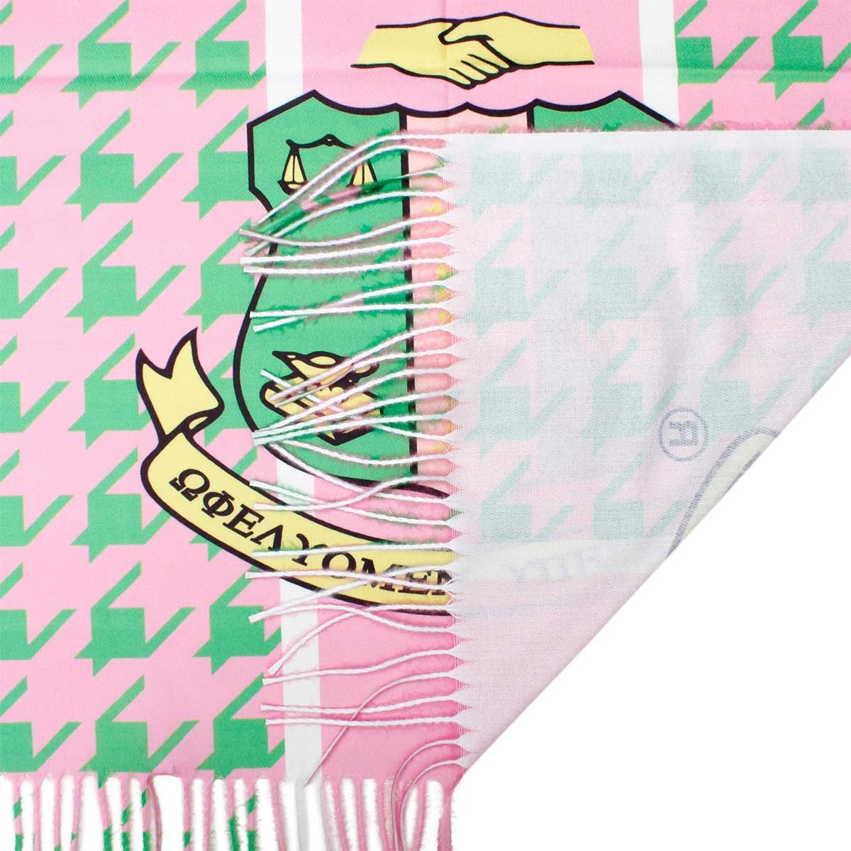 AKA Pink Green Houndstooth Fashion Shawl Scarf - Premium AKA Sorority Paraphernalia from Pinktown - Just $16! Shop now at chiquestyles