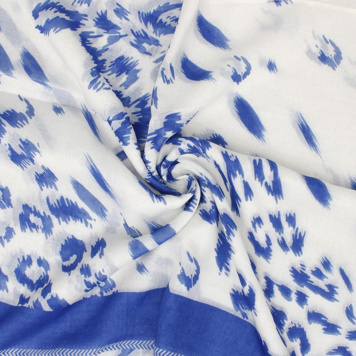 ZPB Sorority Blue White Leopard Structured Kimono