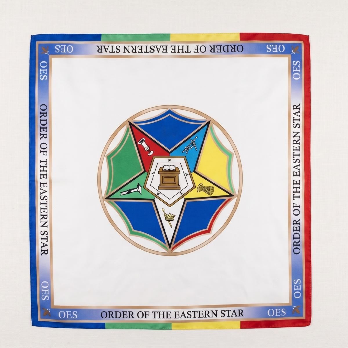 OES White Five Points & Heroines Square Scarf