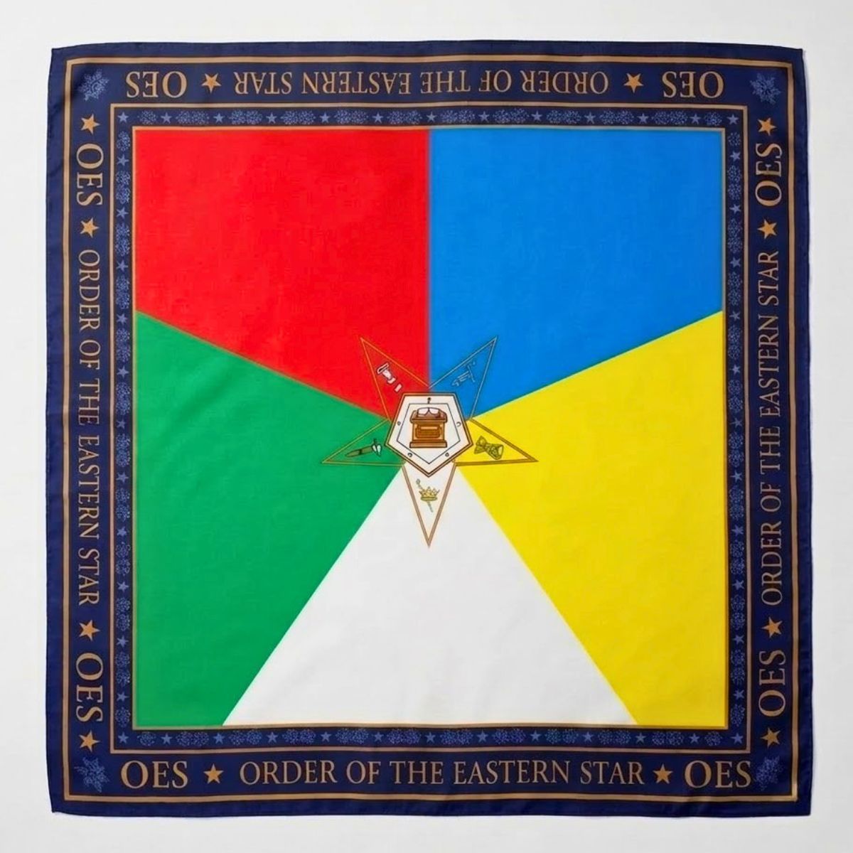OES Navy Colorblock Five Points & Heroines Scarf