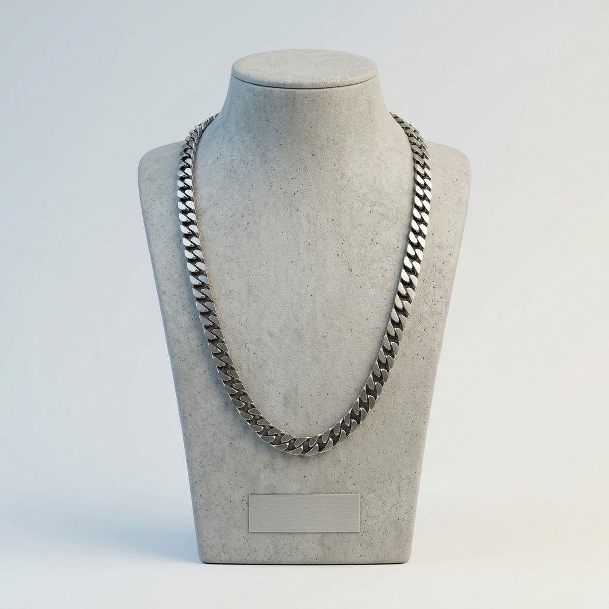 Men's 24in 6DC 10mm Antique Stainless Steel Chain