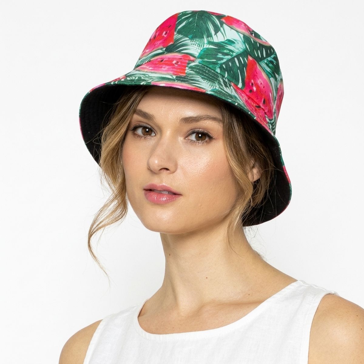 Green Watermelon Reversible Bucket Hat