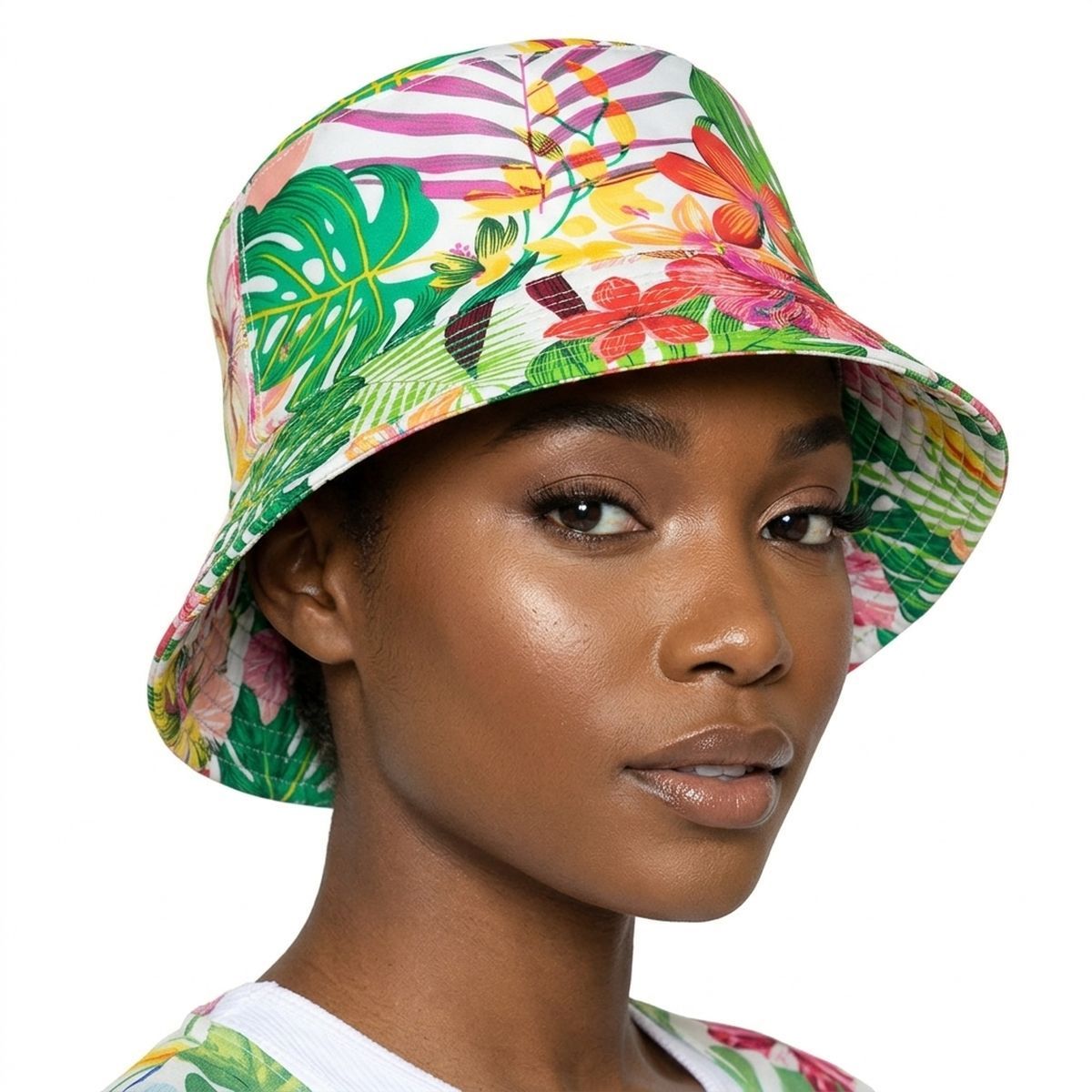 Pink Tropical Reversible Hat