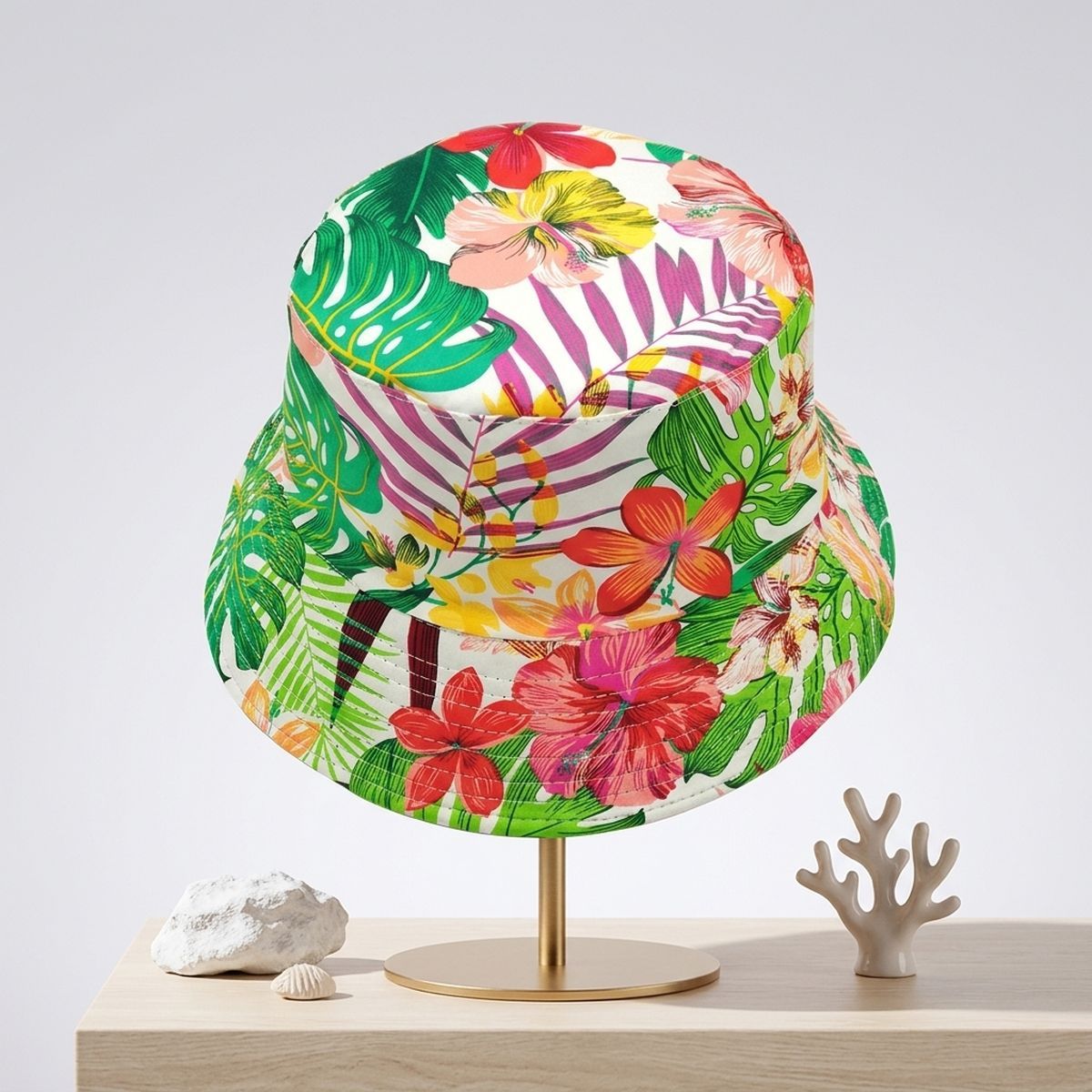 Pink Tropical Reversible Hat