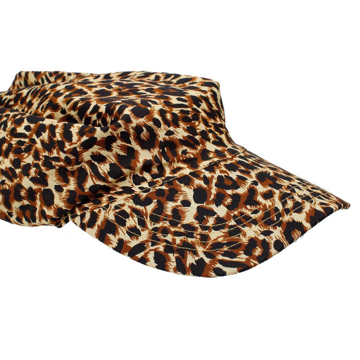 Scarf Baseball Cap Leopard Print Hat for Women