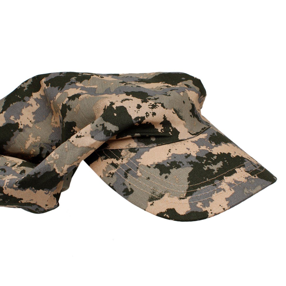 Scarf Baseball Cap Camouflage Print Hat for Women