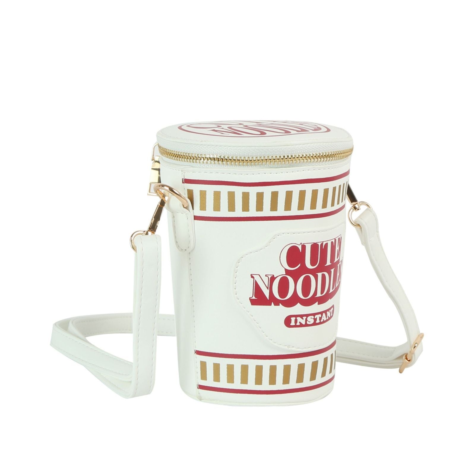 Crossbody White Cup Noodles Shaped Clutch Bag