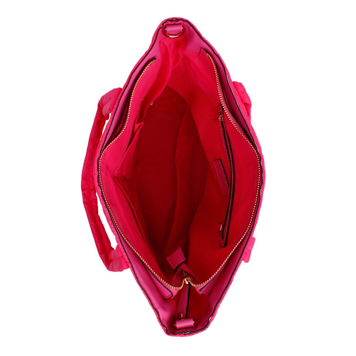 Tote Bag Fuchsia Quilted Large Pocket Travel Purse