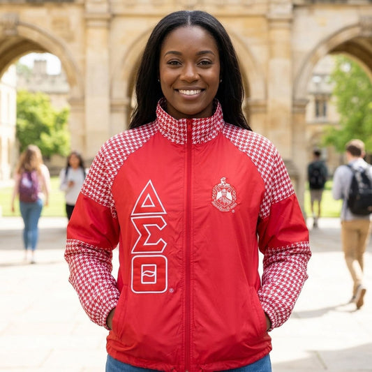 DST Greek Apparel 4XL Red Windbreaker Jacket