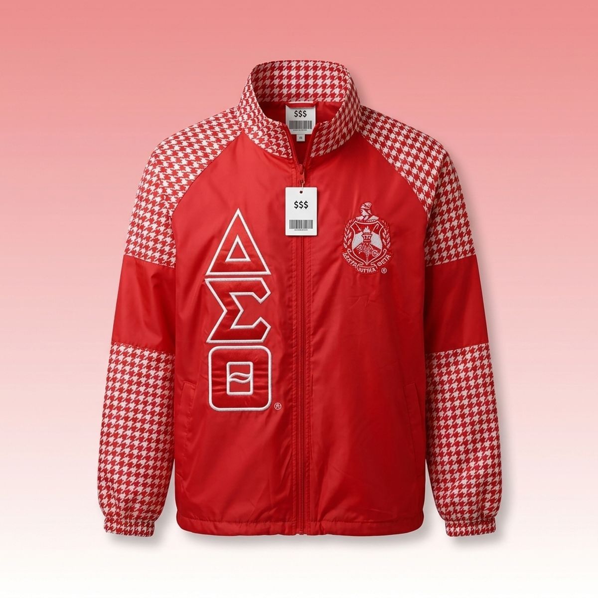 DST Greek Apparel 5XL Red Windbreaker Jacket
