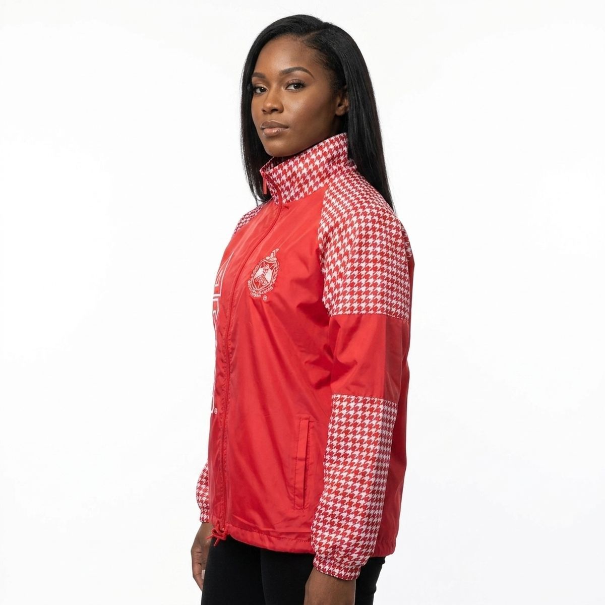 DST Greek Apparel XLarge Red Windbreaker Jacket