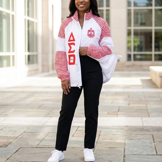 DST Greek Apparel 2XL White Windbreaker Jacket