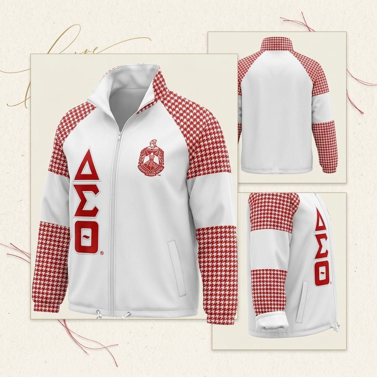 DST Greek Apparel 5XL White Windbreaker Jacket