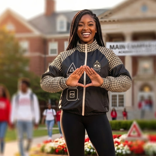 DST Greek Apparel XLarge Black Windbreaker Jacket