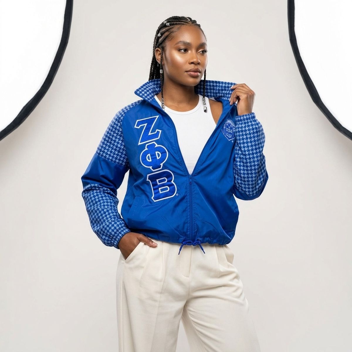 ZPB Apparel Medium Royal Blue Windbreaker Jacket