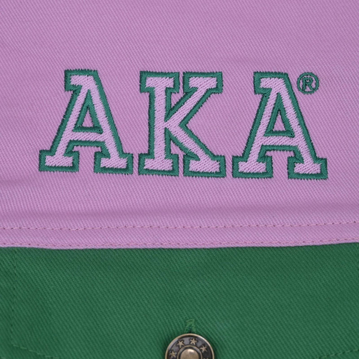 AKA Apparel 3XL Pink Green Denim Fringe Jacket
