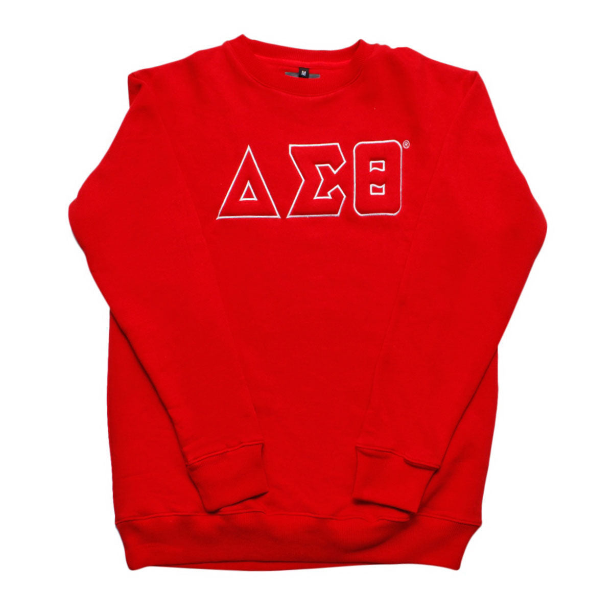 DST Greek Gear XL Red Embroidered Crew Sweatshirt