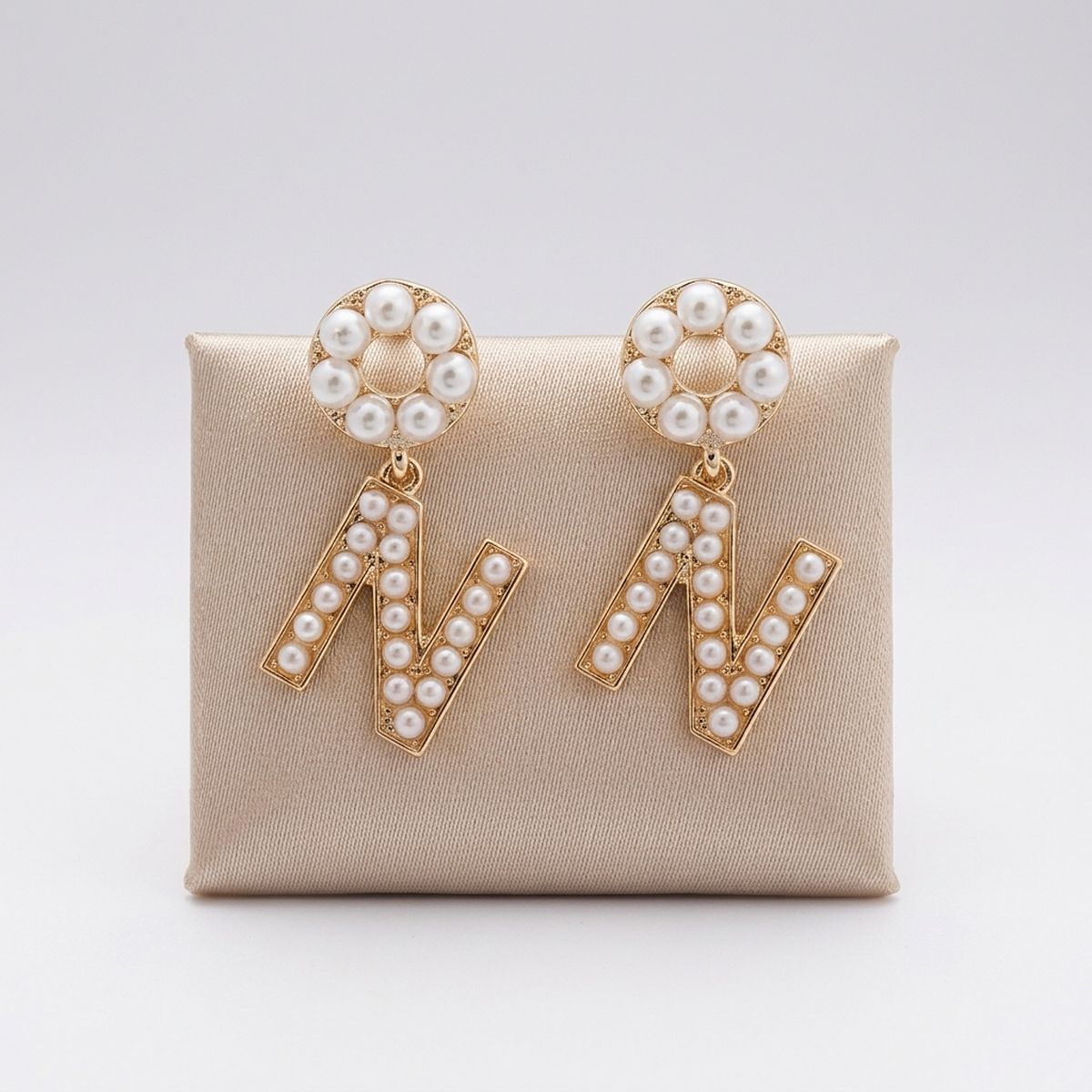 Creamy Comfort: Dangling N Earrings