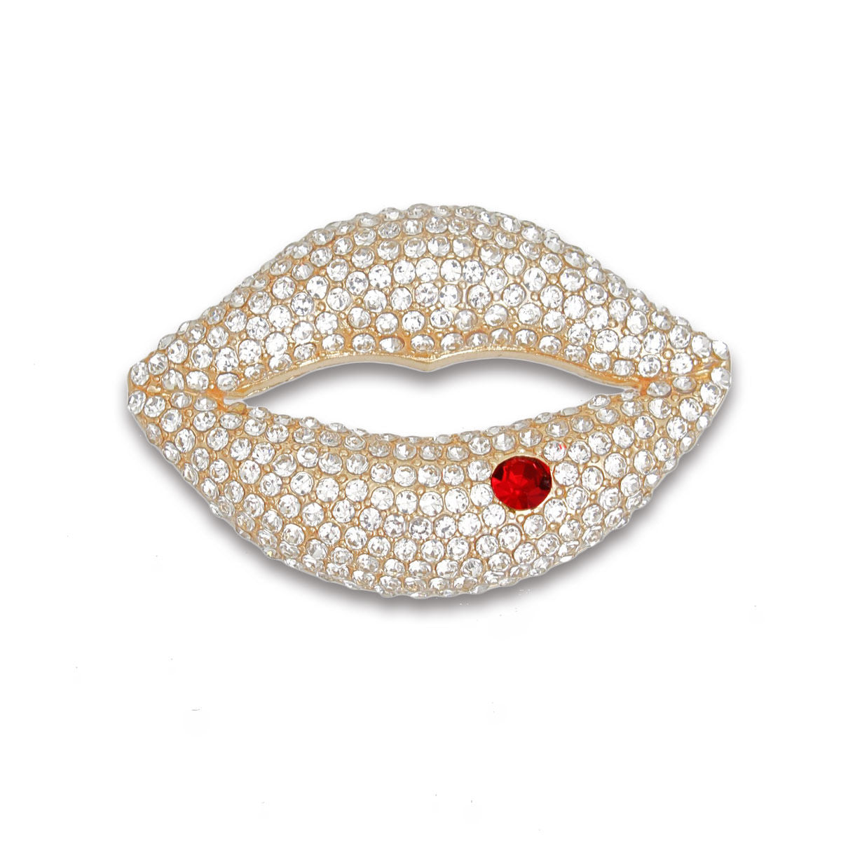 Brooch Bling 3D Lips Pin for Women - Premium Wholesale Jewelry from Pinktown - Just $12! Shop now at chiquestyles