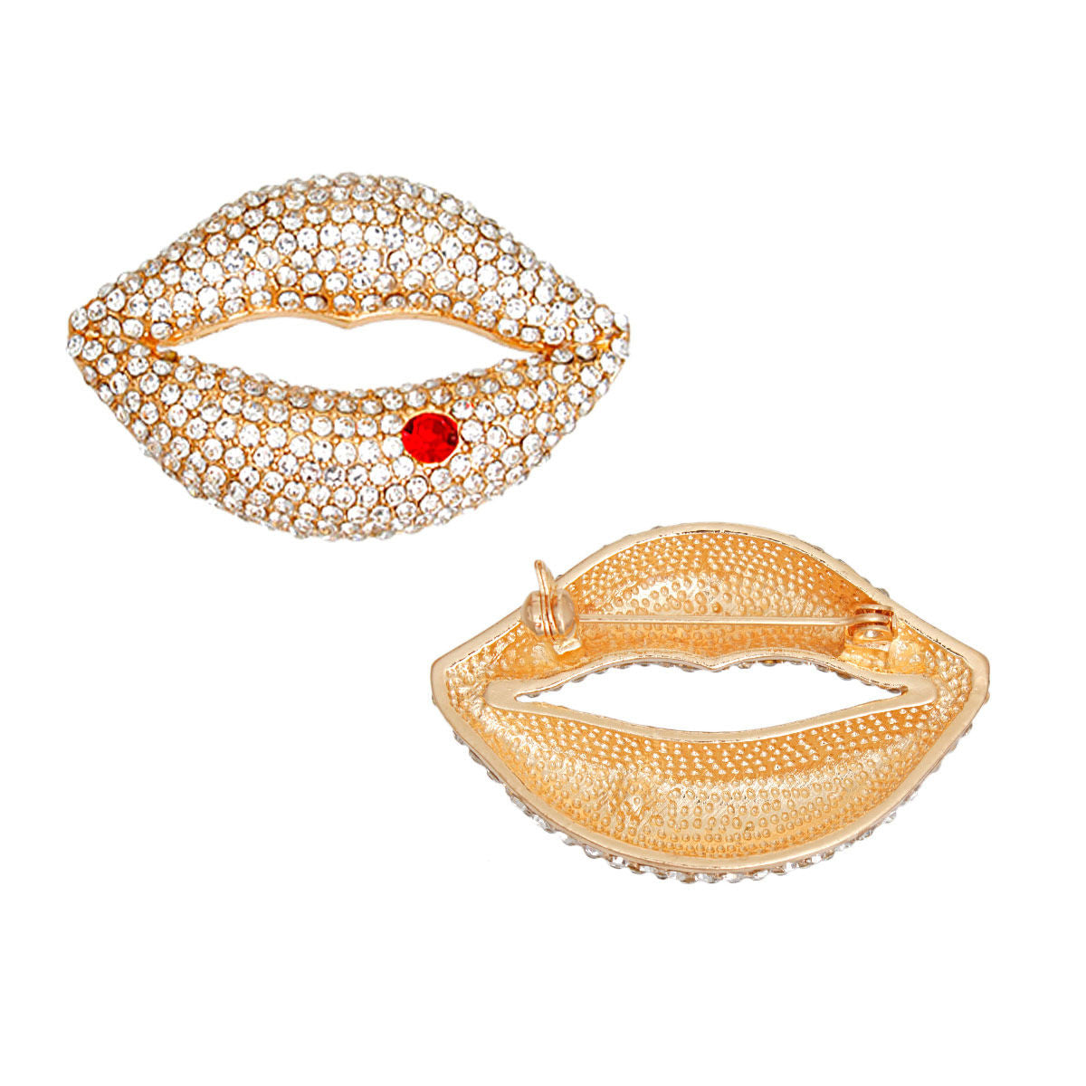 Brooch Bling 3D Lips Pin for Women - Premium Wholesale Jewelry from Pinktown - Just $12! Shop now at chiquestyles