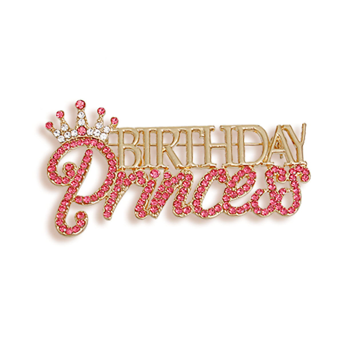Brooch Pink Birthday Princess Pin for Women - Premium Wholesale Jewelry from Pinktown - Just $12! Shop now at chiquestyles
