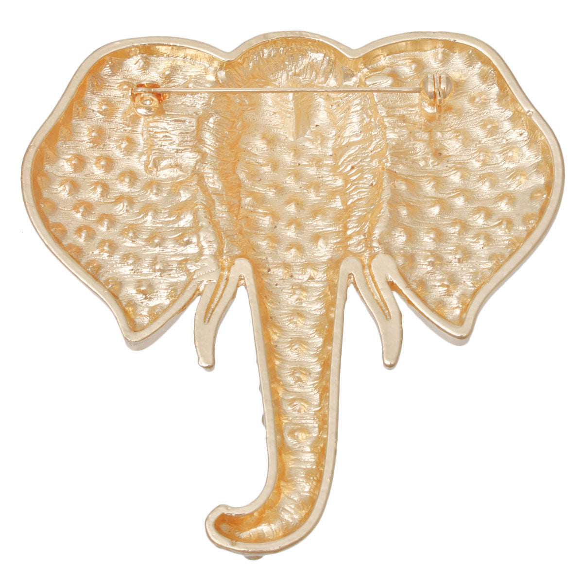 Brooch Gold Elephant Head Glam Pin for Women - Premium Wholesale Jewelry from Pinktown - Just $16! Shop now at chiquestyles