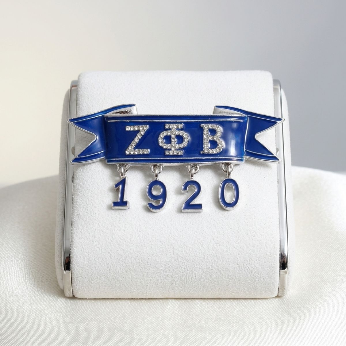 Zeta Phi Beta 1920 Banner Brooch Lapel Pin