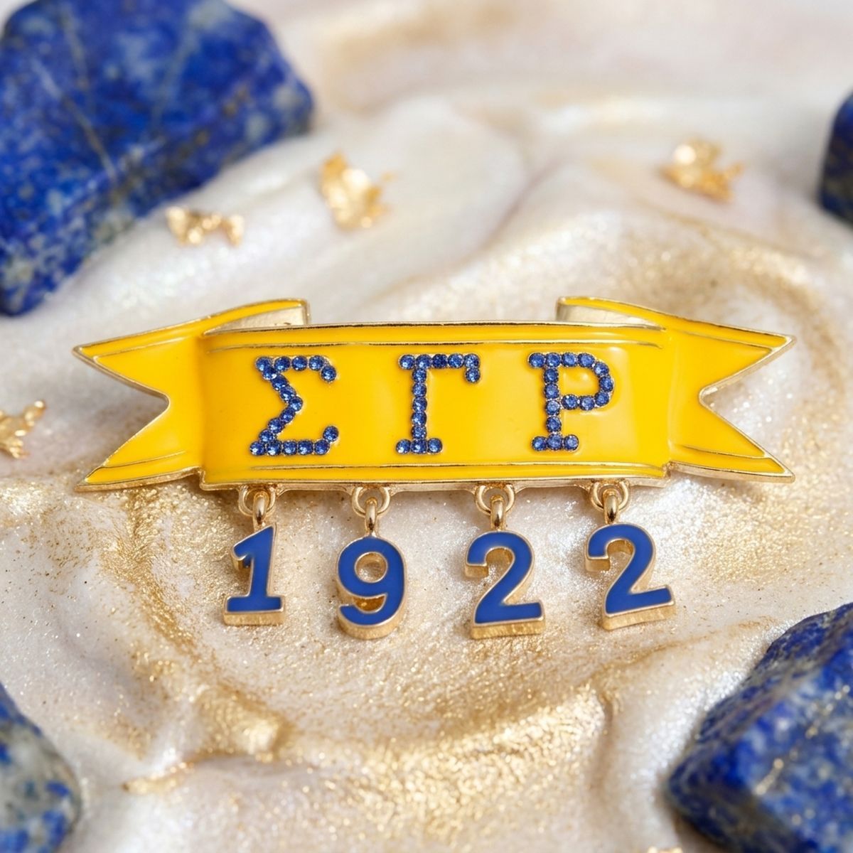 Sigma Gamma Rho 1922 Banner Brooch Lapel Pin