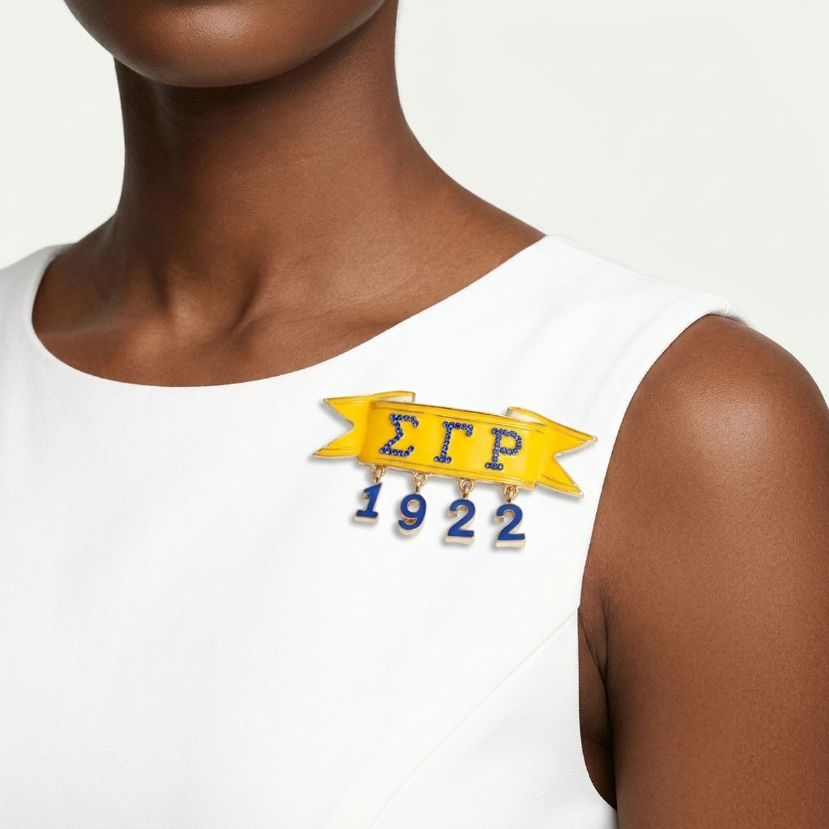 Sigma Gamma Rho 1922 Banner Brooch Lapel Pin
