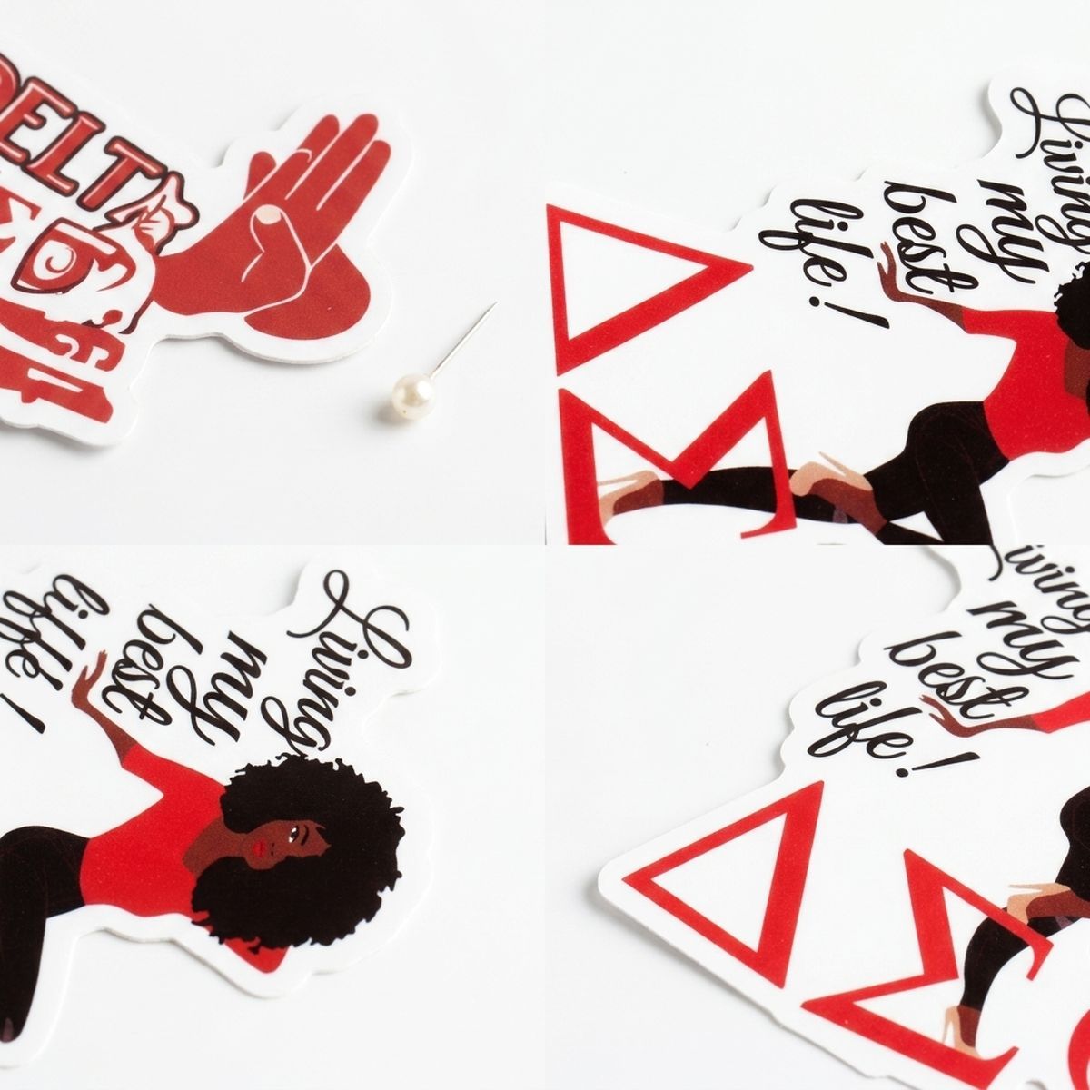 Delta Sigma Theta 60 Piece Sticker Set