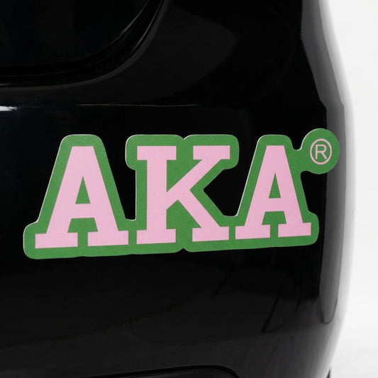 Alpha Kappa Alpha Greek Letter Car Bumper Magnet