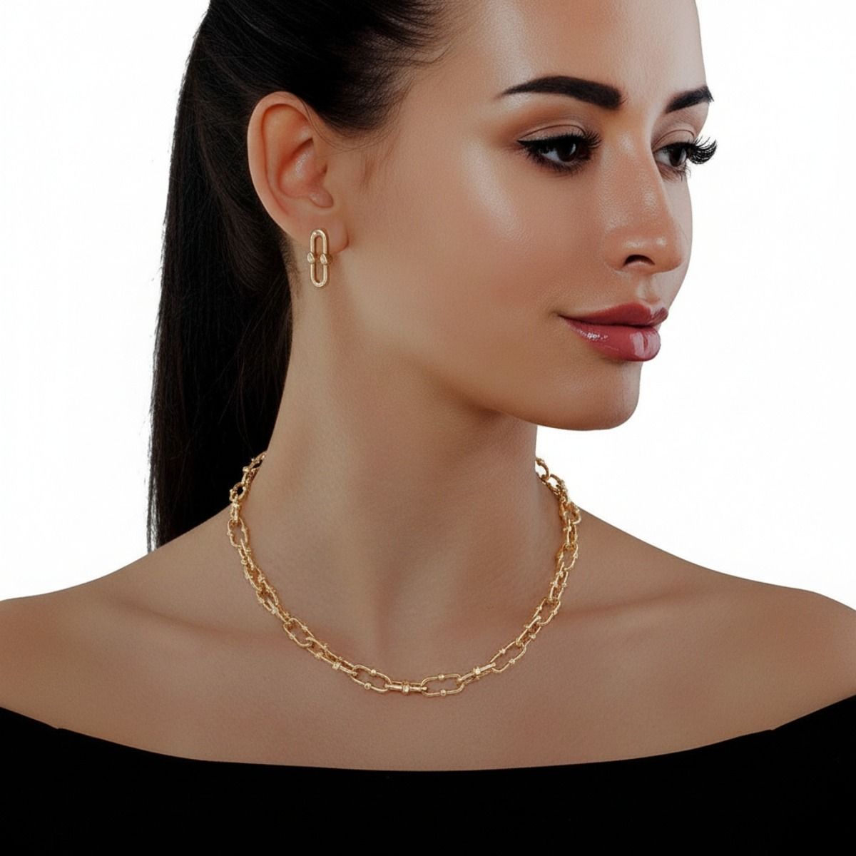 Gold Metal Anchor Chain