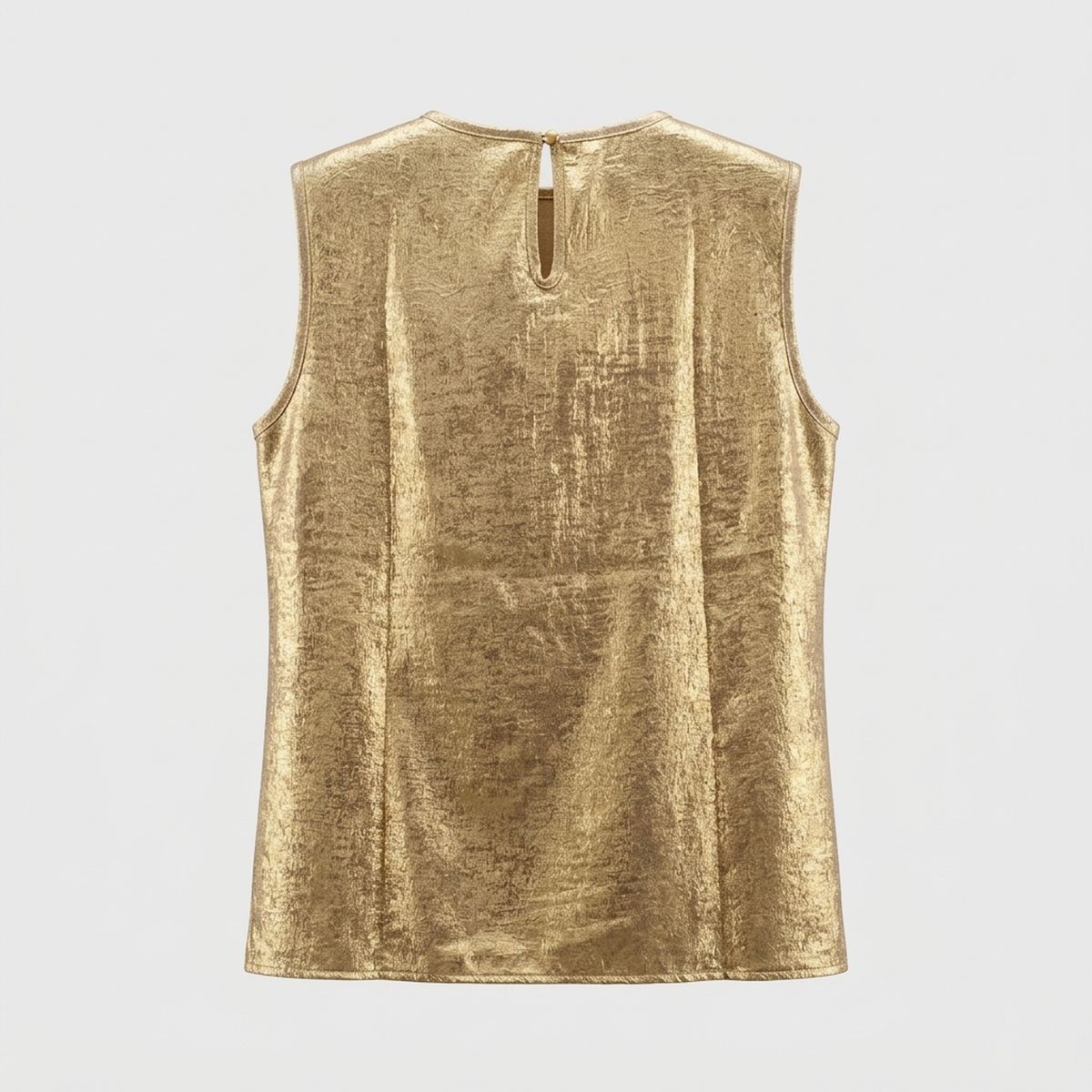 XLarge AKA Golden Soror Metallic Sleeveless Top