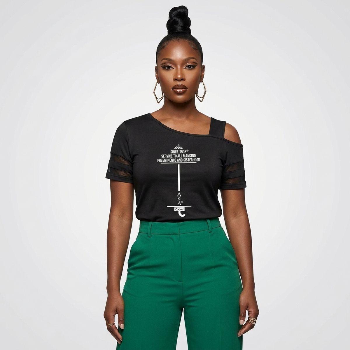 XLarge AKA Black Cold Shoulder Cutout Athletic Top