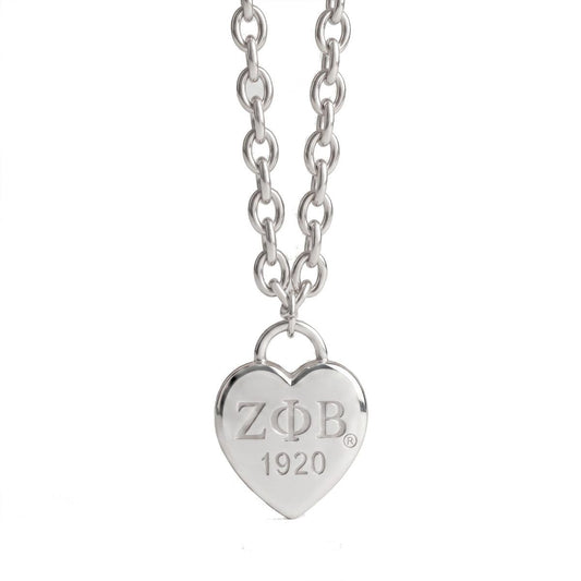 ZPB Silver 1920 Legacy Heart Lock Chain Necklace