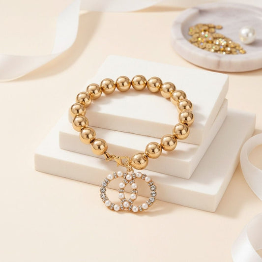 Ballin' in Gold: Ball Bracelet