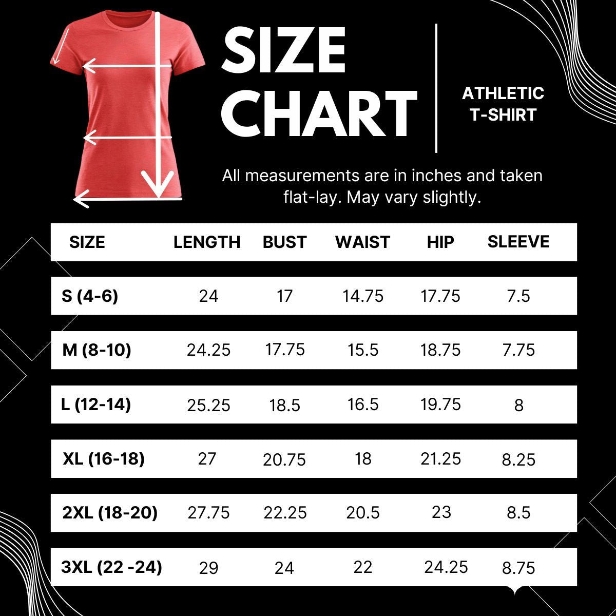 DST Certified Large Delta Girl Red Athletic Tee