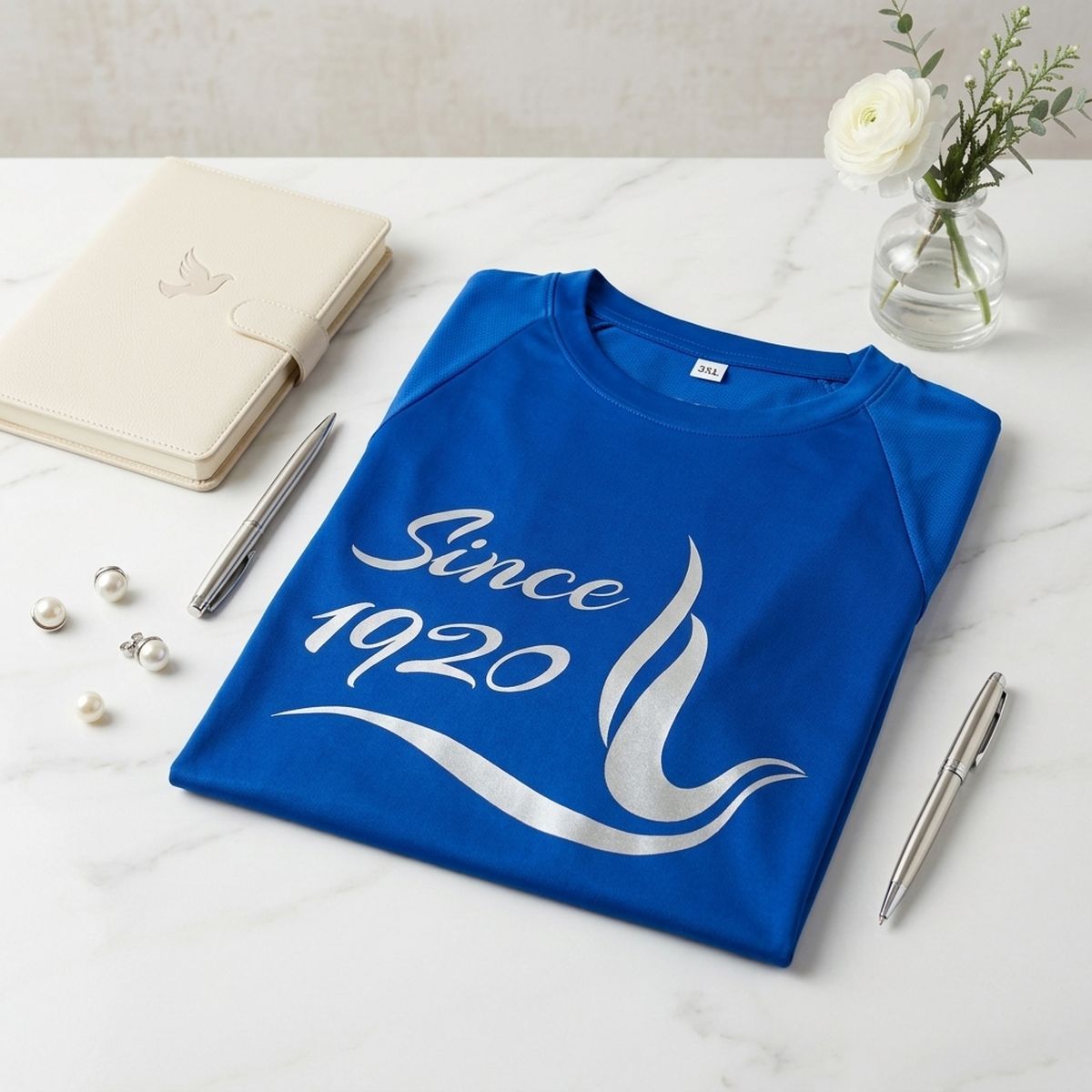 ZPB Large Since 1920 Dove Blue Performance Tee