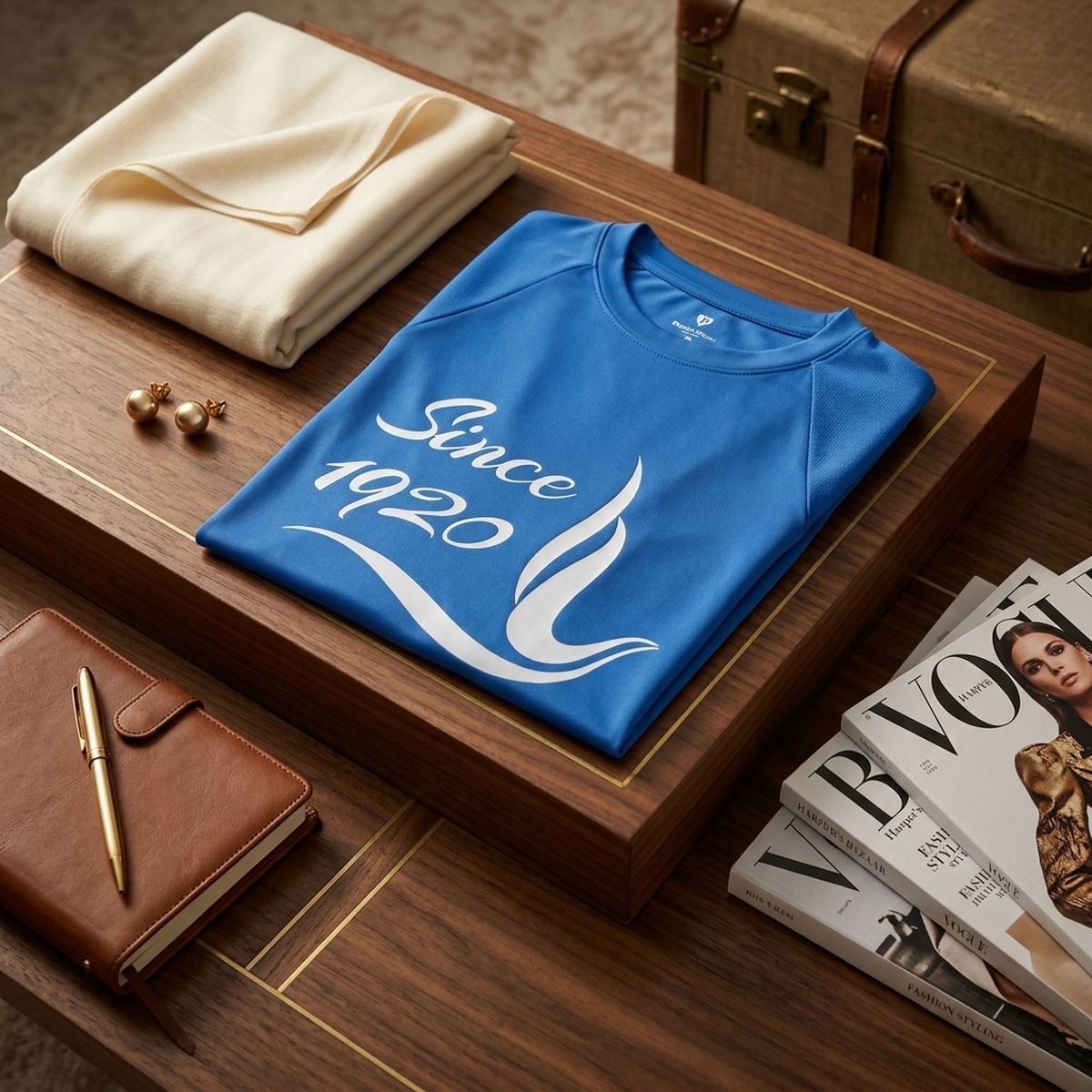 ZPB Medium Since 1920 Dove Blue Performance Tee