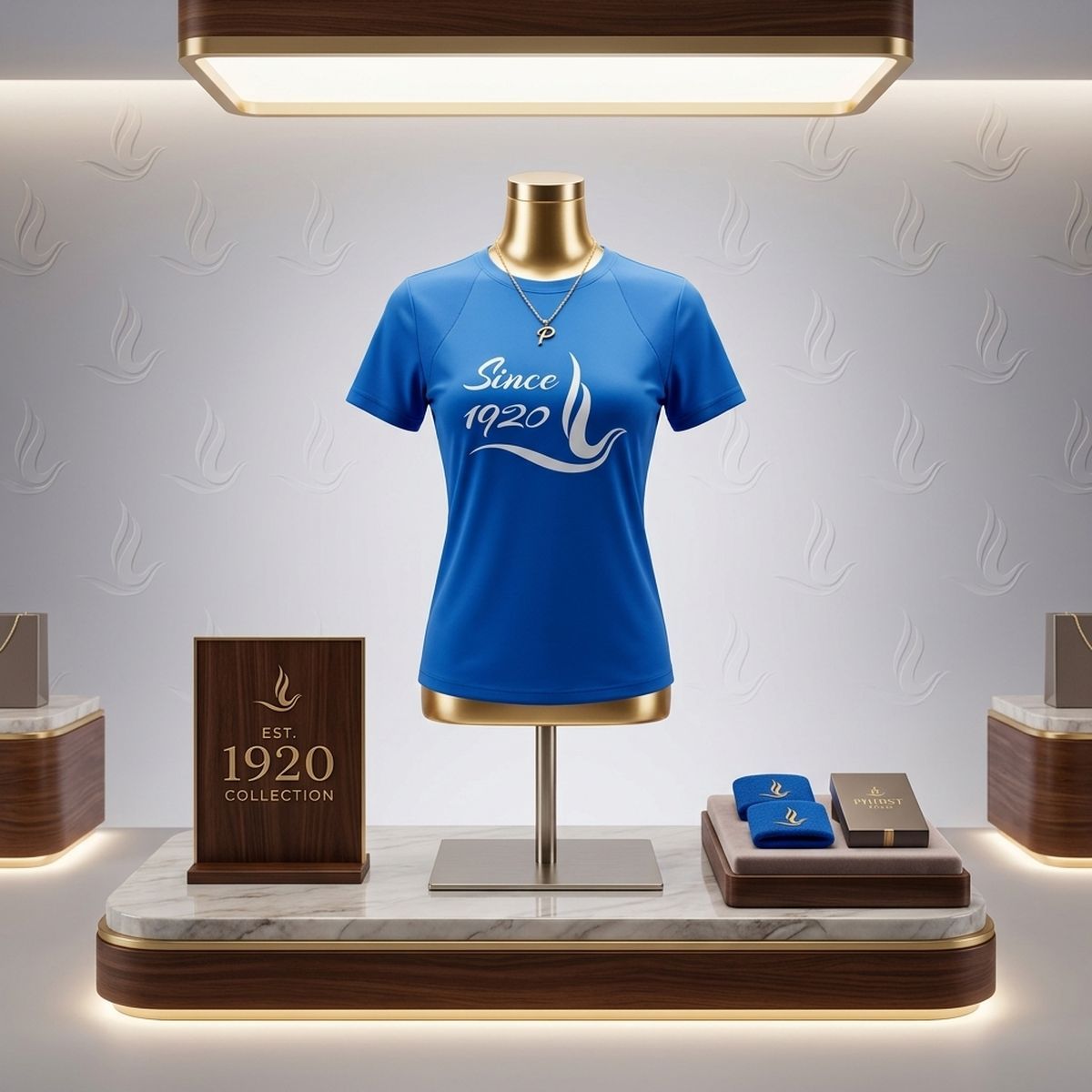 ZPB Large Since 1920 Dove Blue Performance Tee