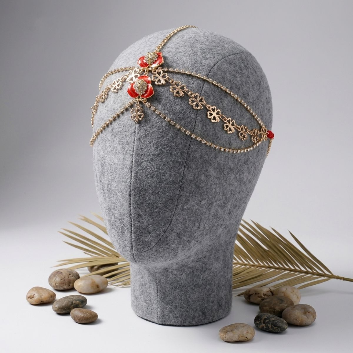 Coachella Crystal Flower Head Chain