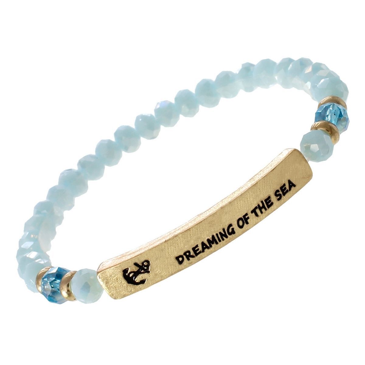 Light Blue Dreaming of the Sea Bracelet|Stretch to Fit - Premium Wholesale Jewelry from Pinktown - Just $6! Shop now at chiquestyles
