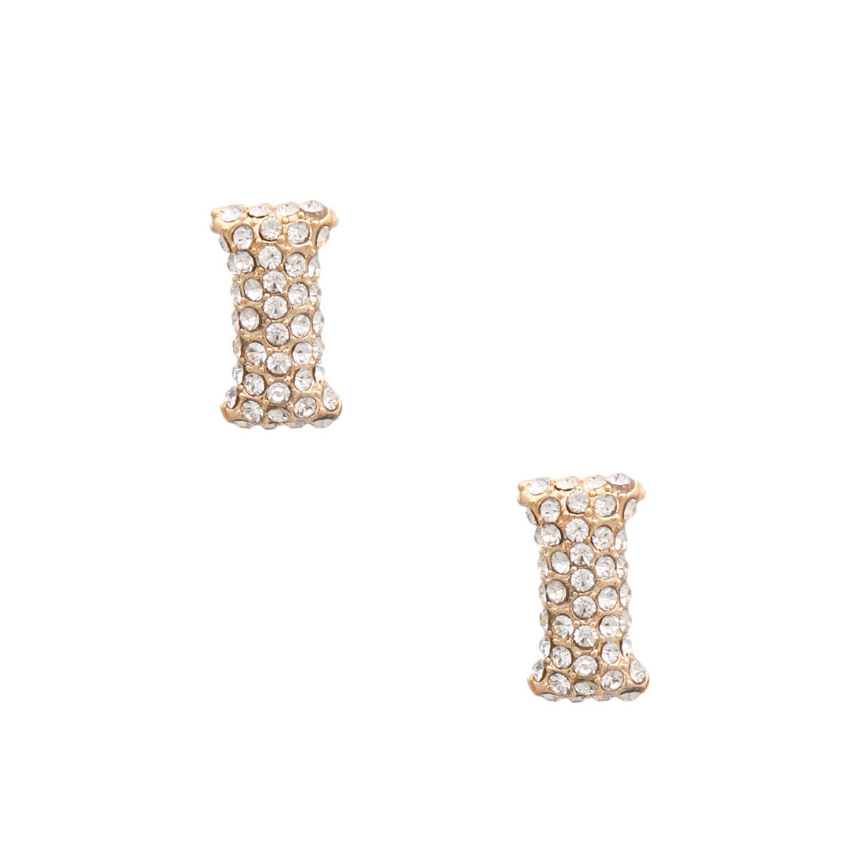 I Initial Rhinestone Studs|.85 inches - Premium Wholesale Jewelry from Pinktown - Just $11! Shop now at chiquestyles