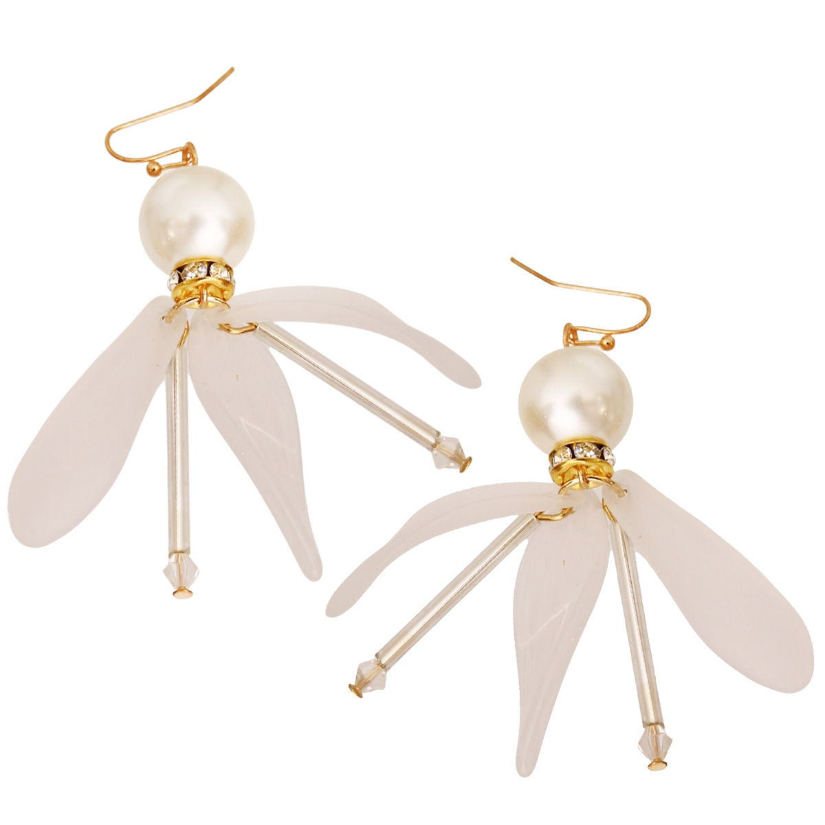 Pearl Petal Drop Earrings|2.25 inches - Premium Wholesale Jewelry from Pinktown - Just $6! Shop now at chiquestyles