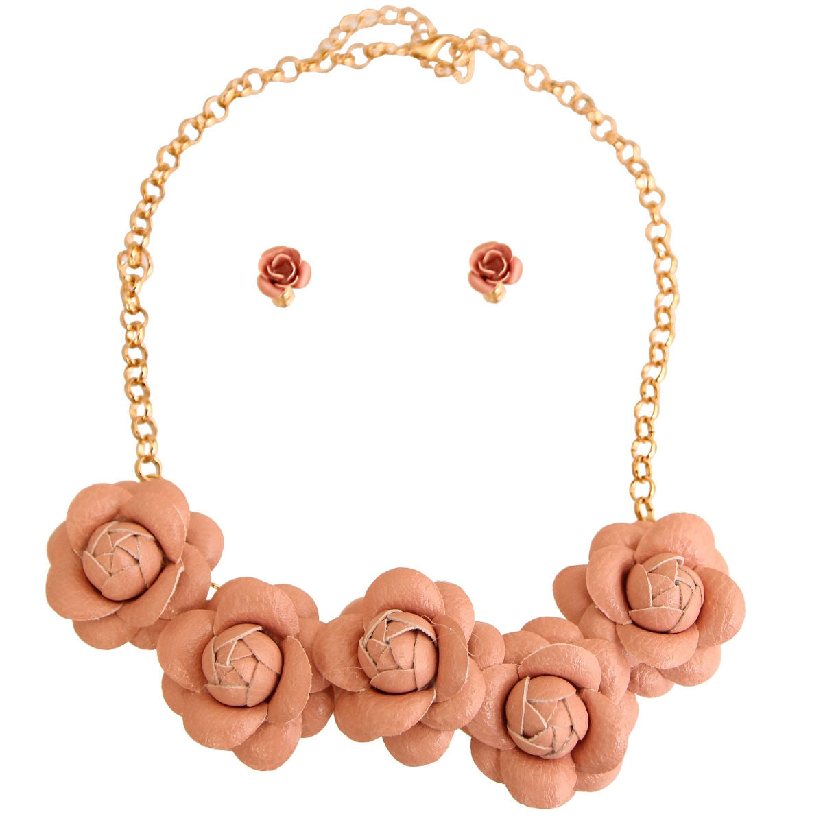 Pink Chanel Inspired Camellia Necklace|18 inches - Premium Wholesale Jewelry from Pinktown - Just $9! Shop now at chiquestyles